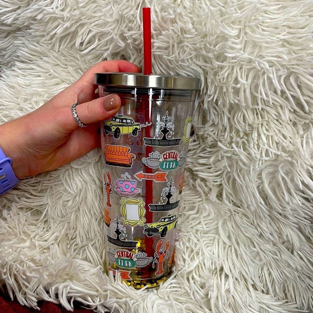 Friends Tumbler with Glitter